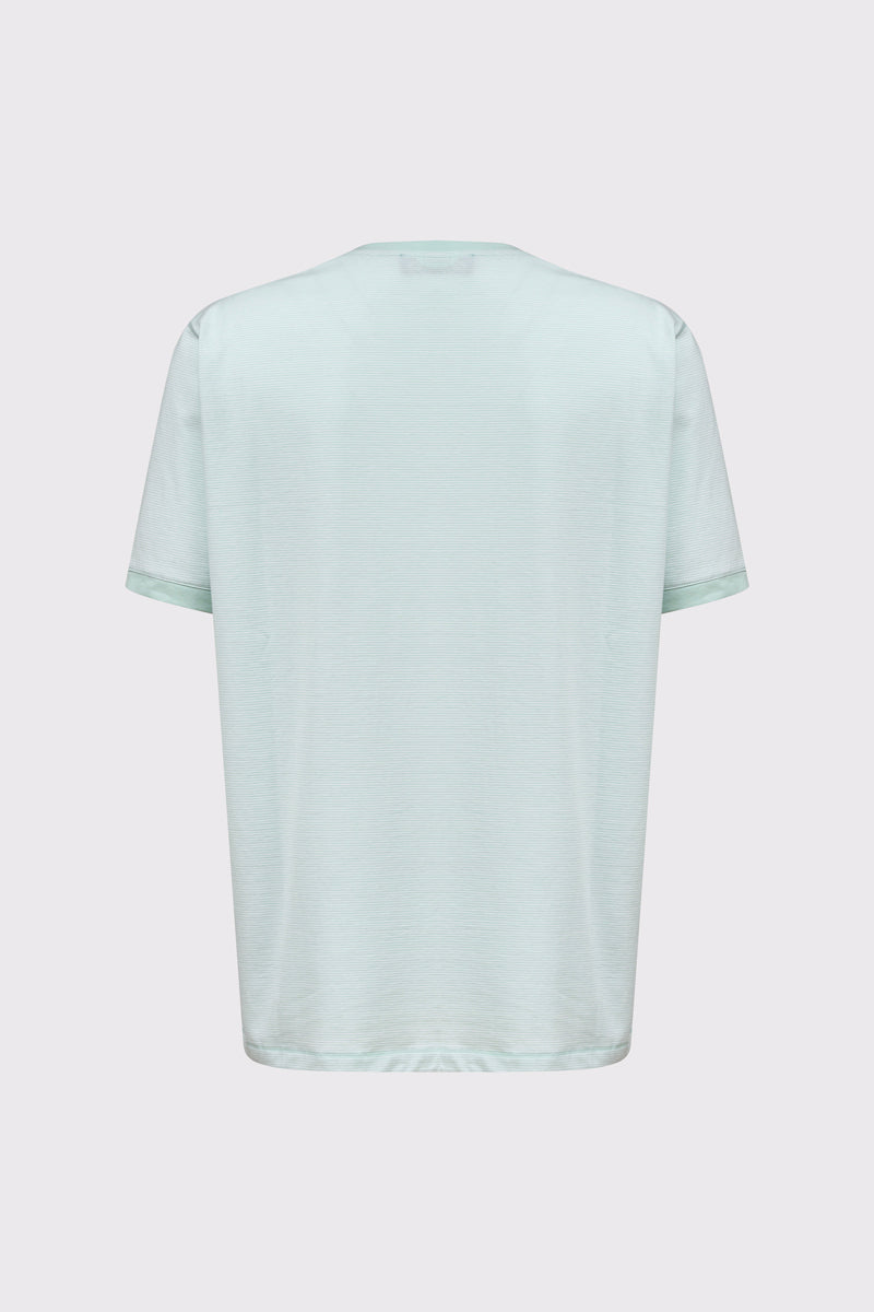 Jasnozielony t-shirt męski Campione z marynistycznym nadrukiem