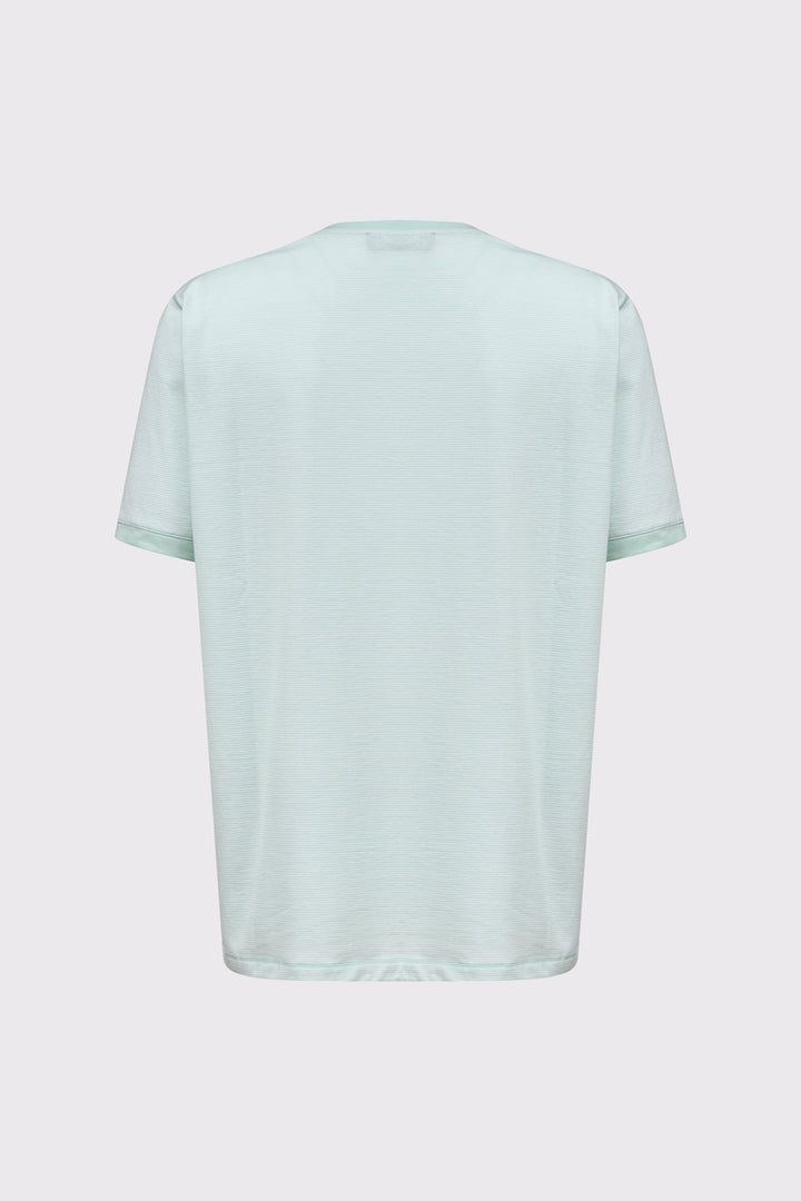 Jasnozielony t-shirt męski Campione z marynistycznym nadrukiem