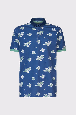 Koszulka polo męska z letnim nadrukiem - BIG SIZE