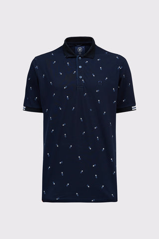 Koszulka polo męska w granatowym kolorze - BIG SIZE