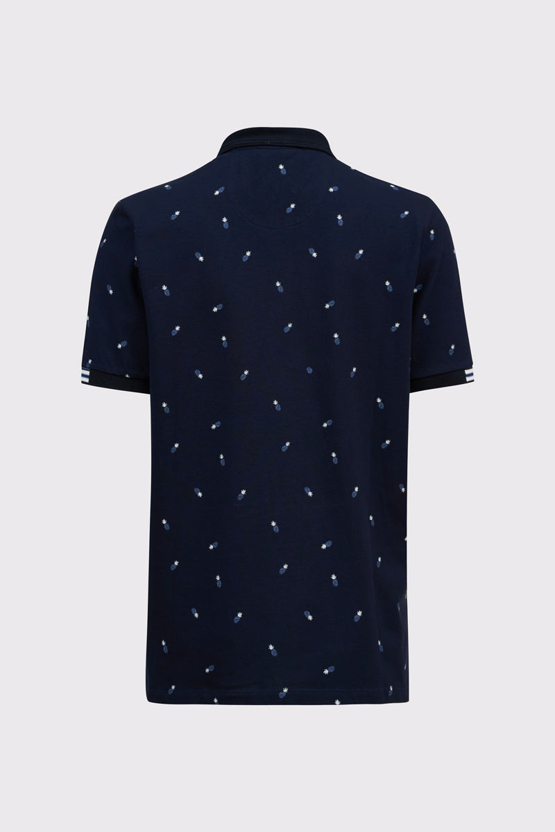 Koszulka polo męska w granatowym kolorze - BIG SIZE