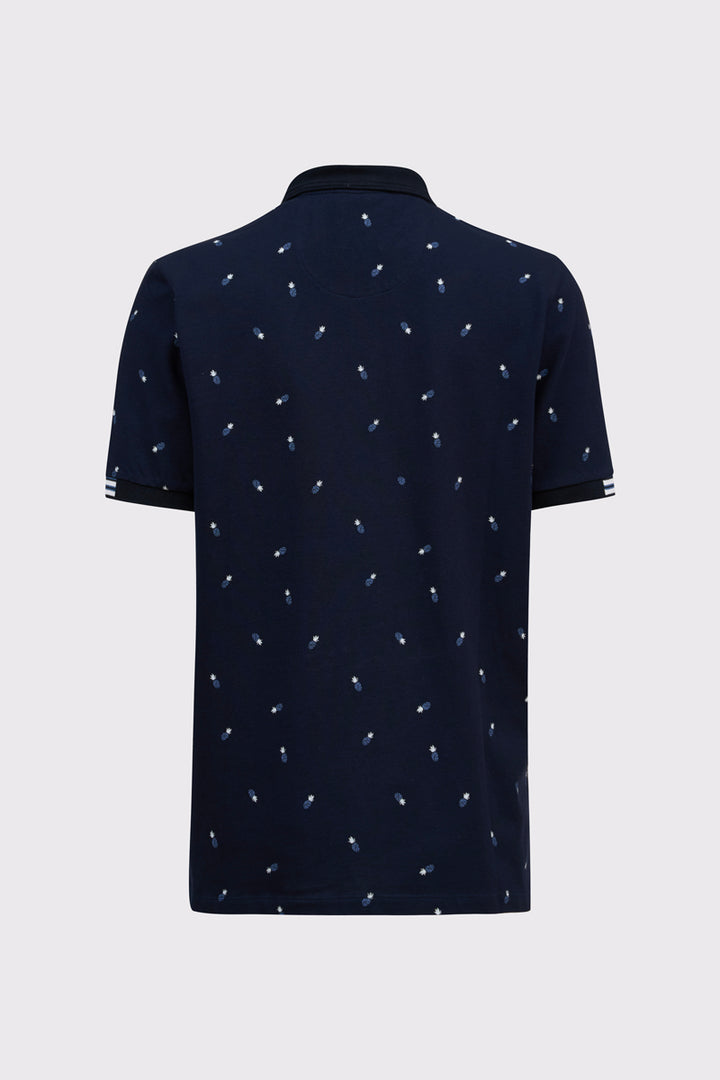 Koszulka polo męska w granatowym kolorze - BIG SIZE