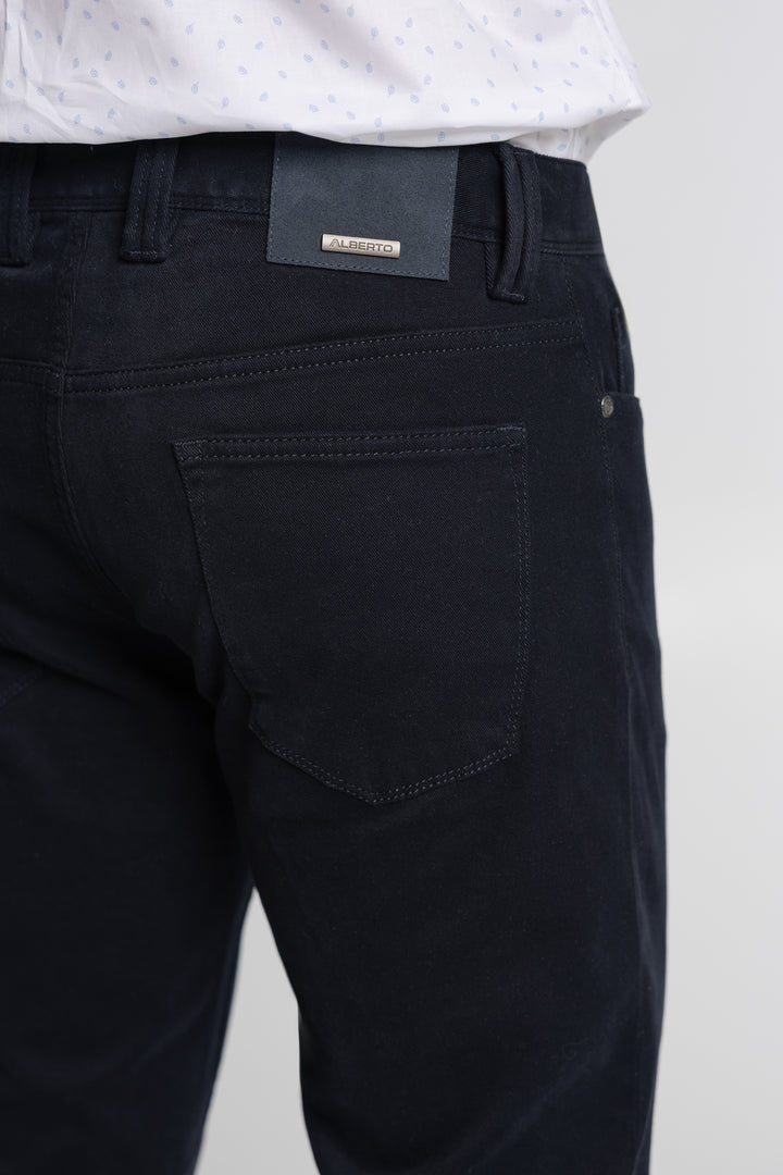 Granatowe jeansy męskie Alberto Regular Fit