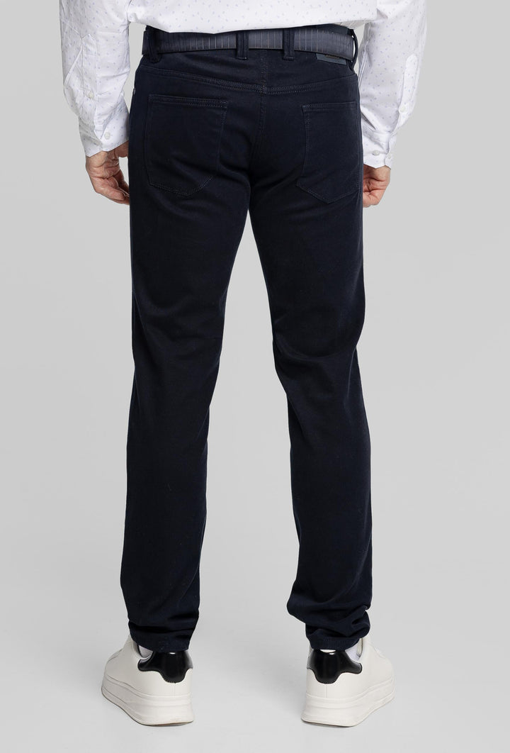 Granatowe jeansy męskie Alberto Regular Fit