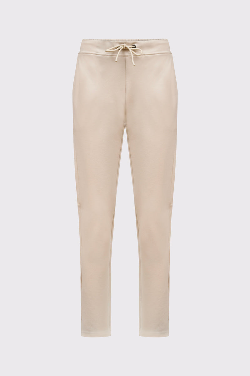 Męskie beżowe spodnie dresowe z regulacją w pasie