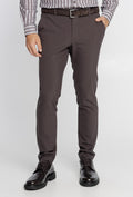 Brązowe spodnie chino Alberto Slim Fit