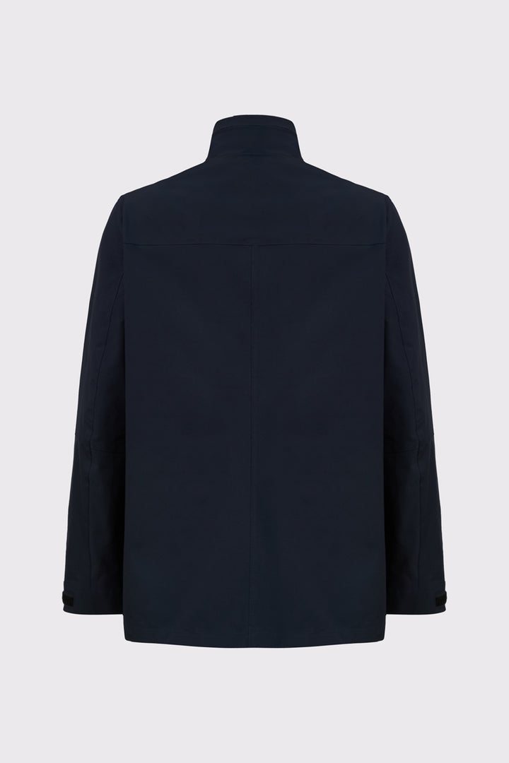 Męska granatowa kurtka techniczna z wysoką stójką