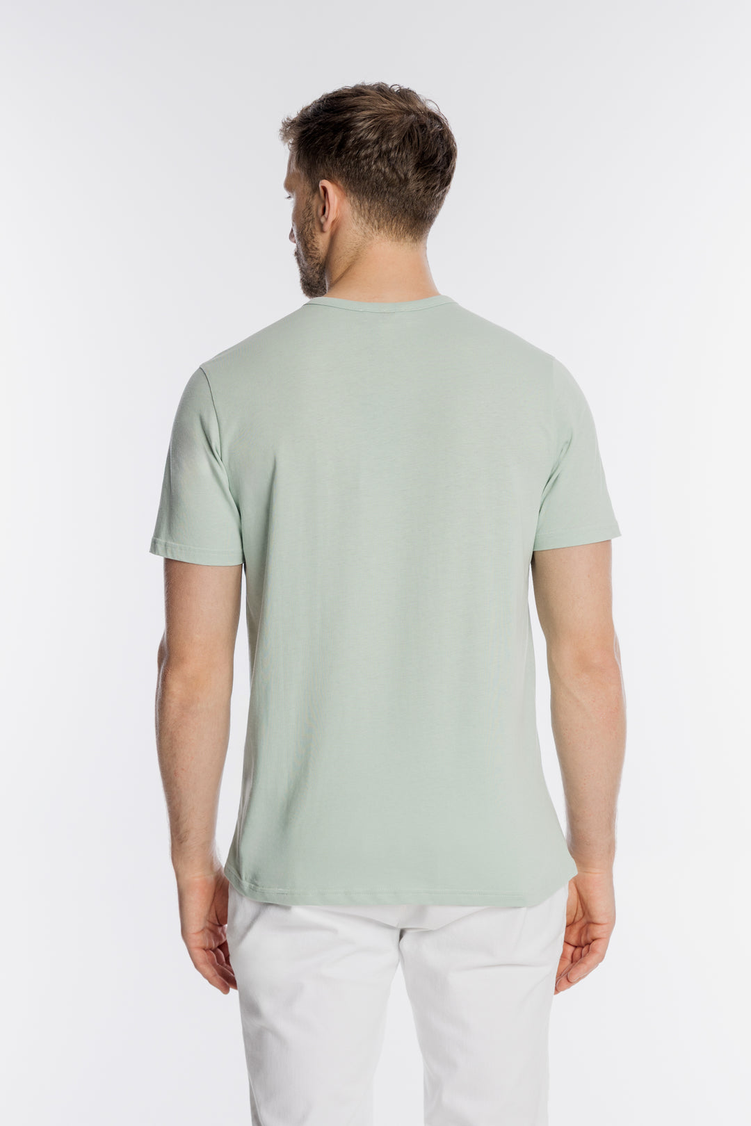 Męski t-shirt Campione w kolorze jasnej zieleni