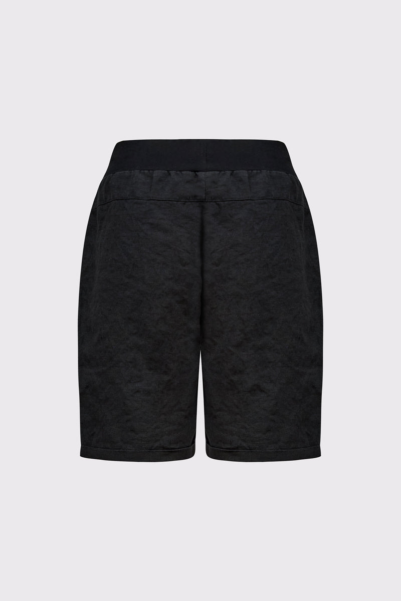 Klasyczne czarne szorty z elastycznym pasem Campione