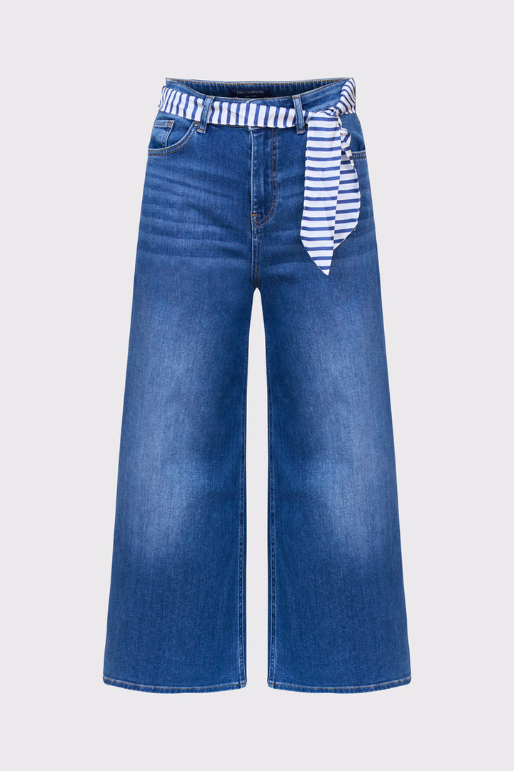 Spodnie kuloty jeansowe z efektem sprania Campione