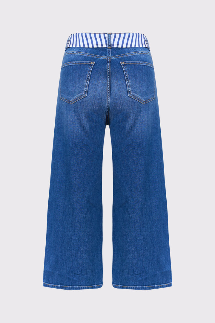 Spodnie kuloty jeansowe z efektem sprania Campione