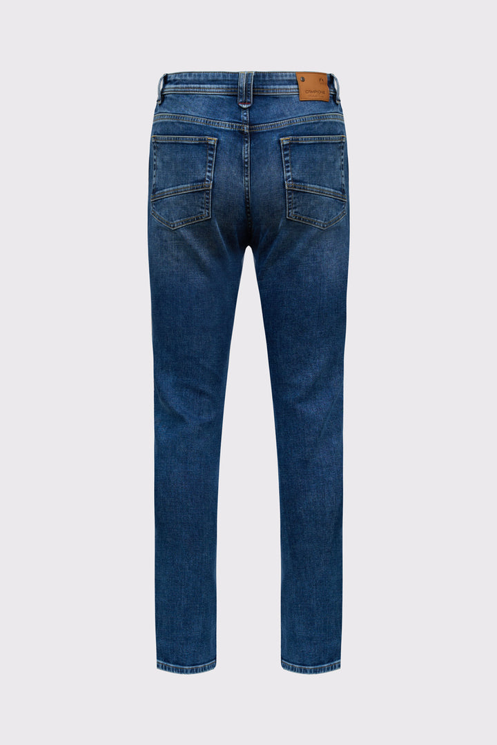 Męskie klasyczne jeansy Campione z przetarciami