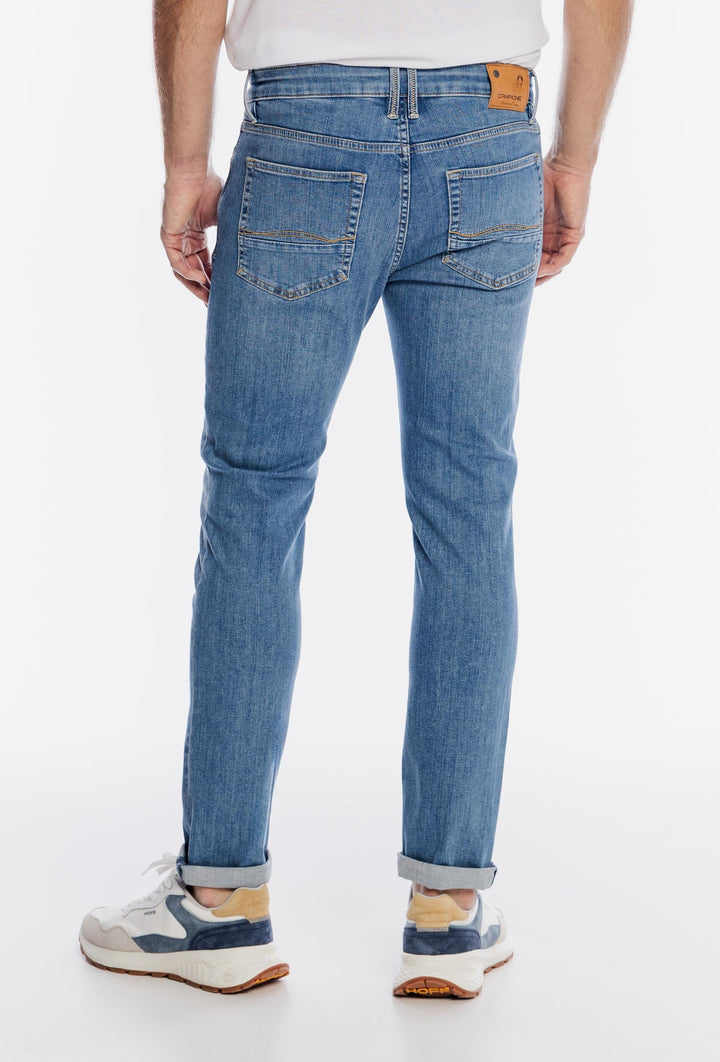 Męskie jeansowe spodnie Campione w niebieskim kolorze