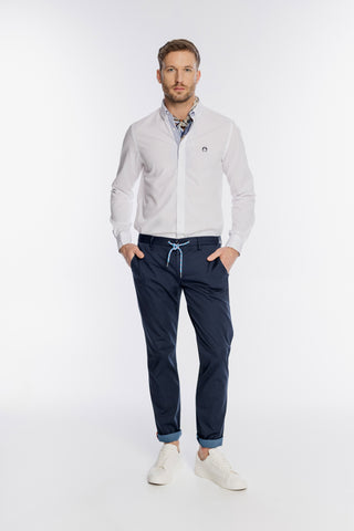 Męski komplet ze spodniami jogger i koszulą Modern Fit