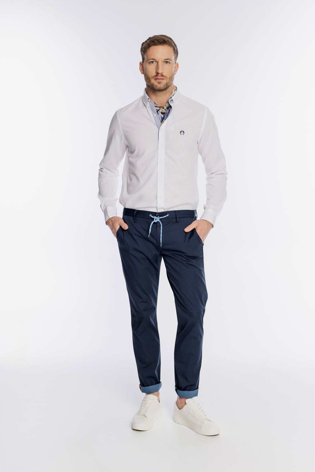 Elegancka biała koszula męska Campione Modern Fit