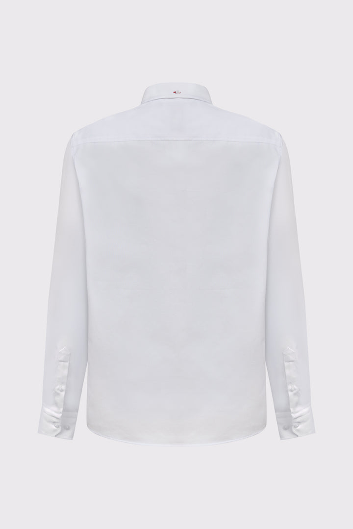 Klasyczna koszula męska w białym kolorze - BIG SIZE