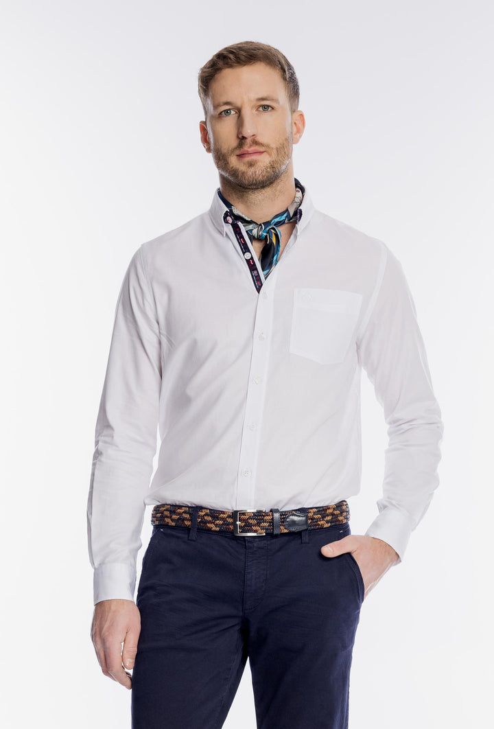 Elegancka biała koszula męska Campione Regular Fit