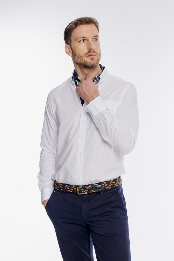 Elegancka biała koszula męska Campione Regular Fit