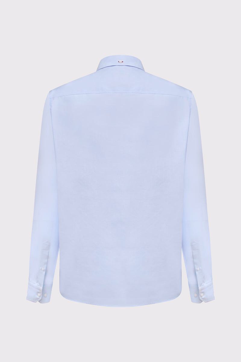 Klasyczna koszula męska w błękitnym kolorze - BIG SIZE