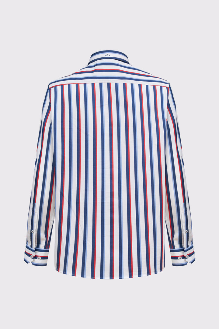 Męska koszula Campione w szerokie kolorowe pasy Modern Fit