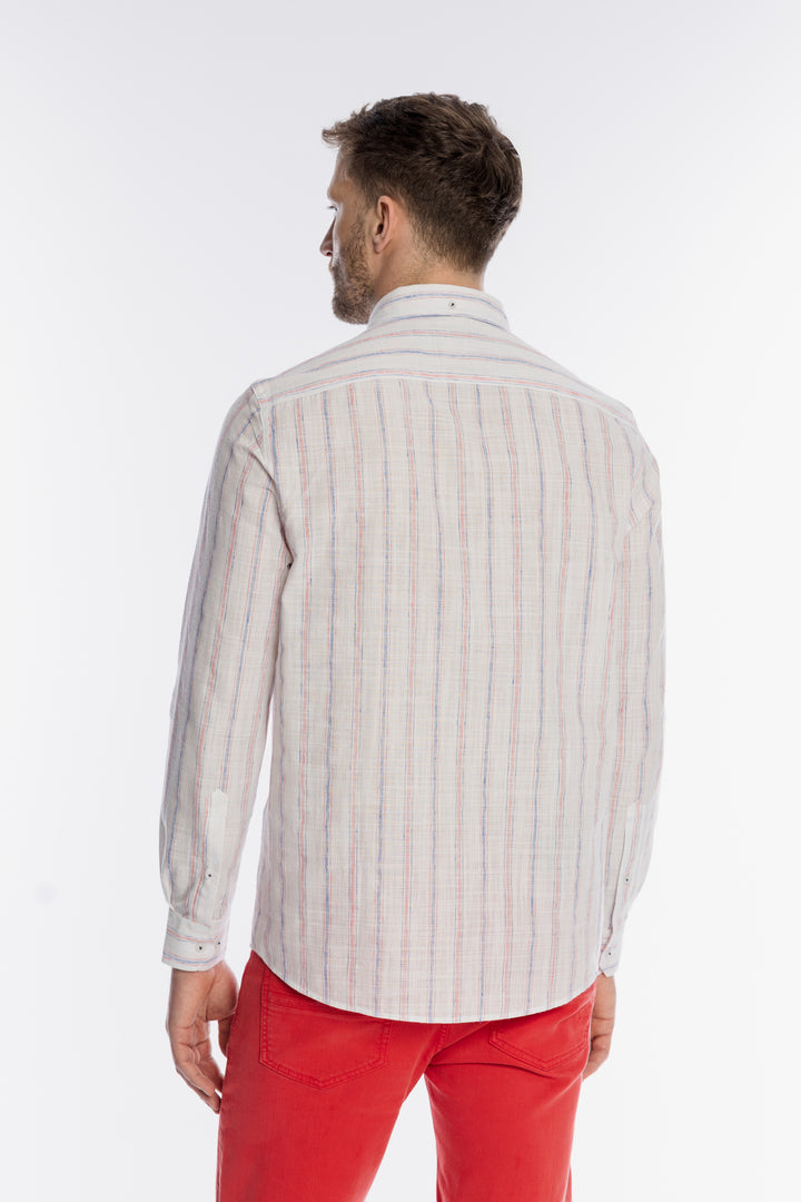 Męska koszula Campione w kolorowe prążki Regular Fit