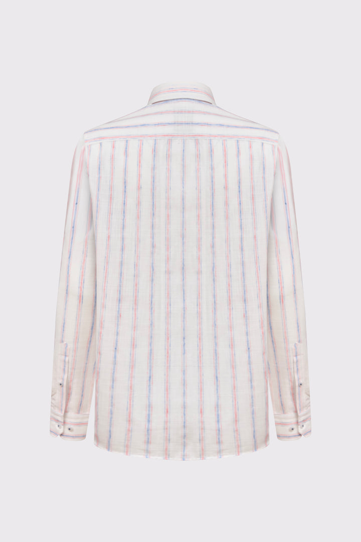 Męska koszula Campione w kolorowe prążki Regular Fit