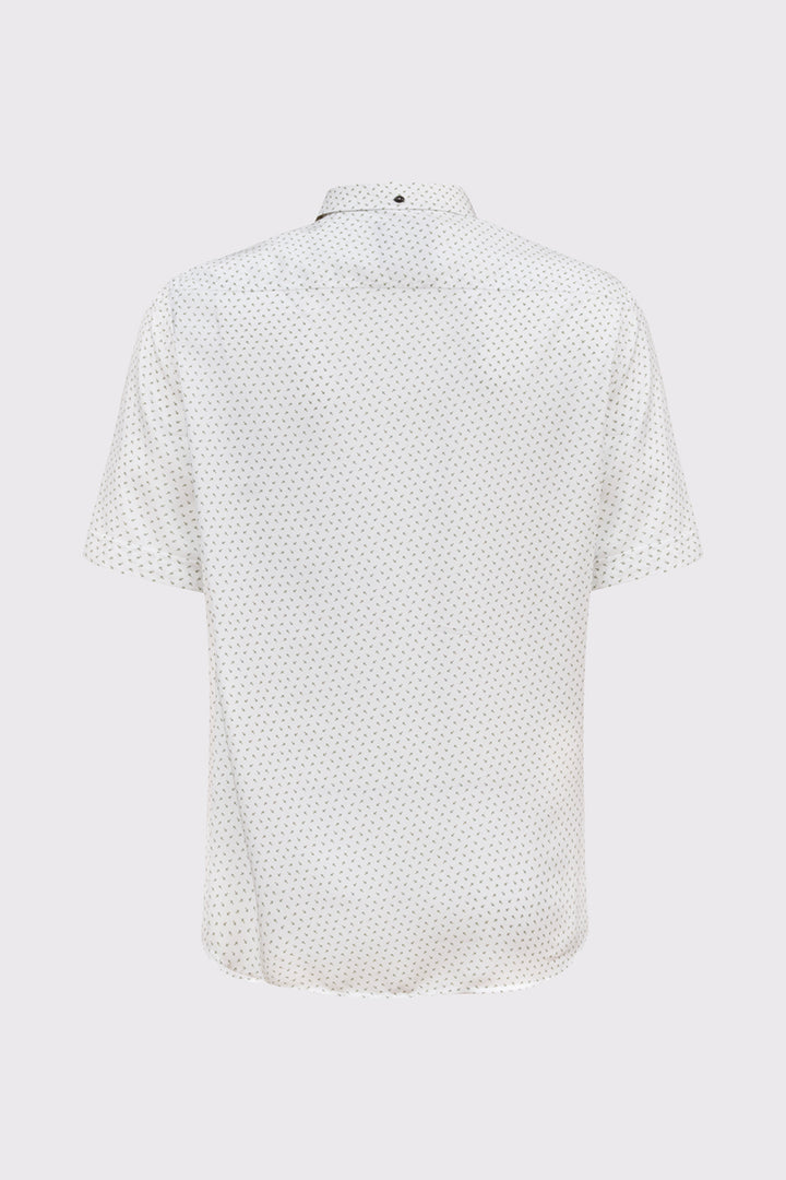 Biała męska koszula Campione z krótkim rękawem Regular Fit