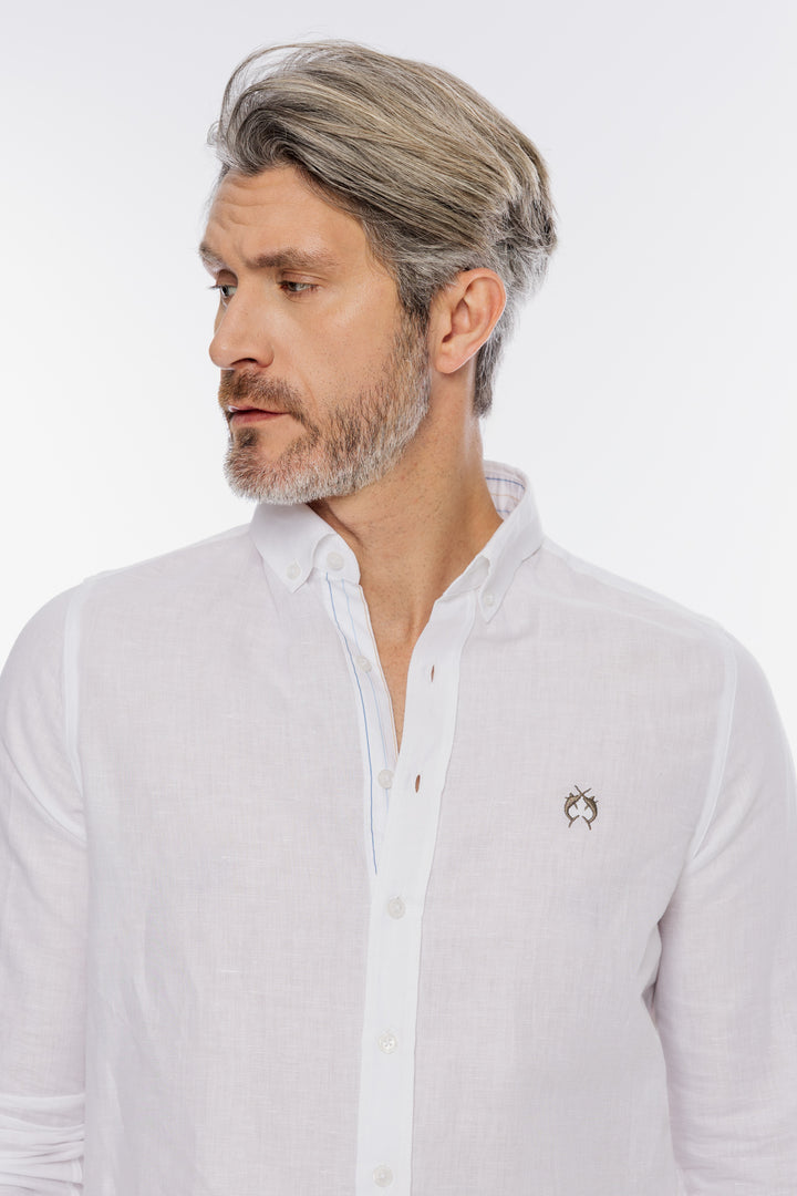 Biała męska koszula Campione Modern Fit