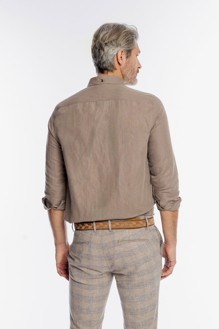 Brązowa męska koszula Campione Modern Fit