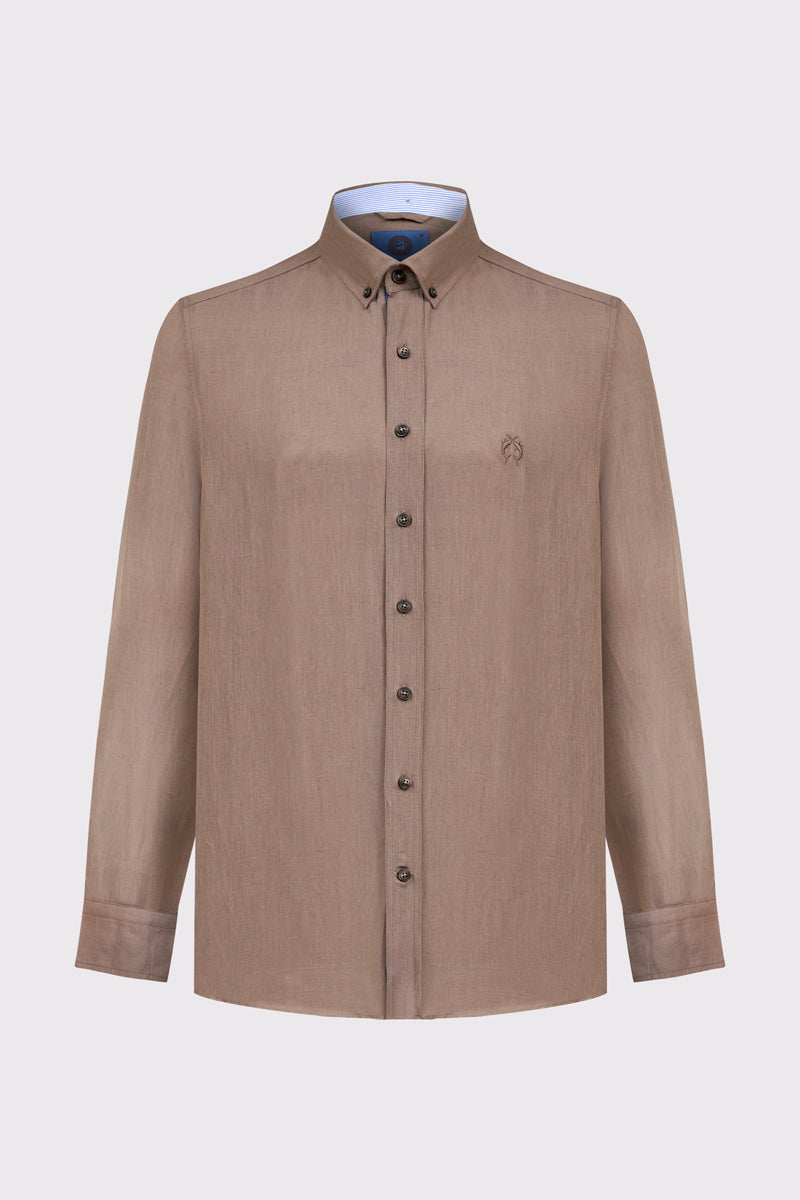 Brązowa męska koszula Campione Modern Fit