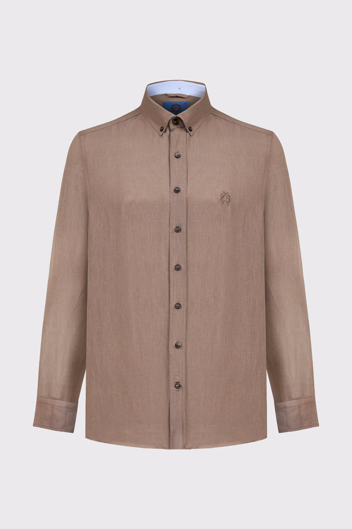 Brązowa męska koszula Campione Modern Fit