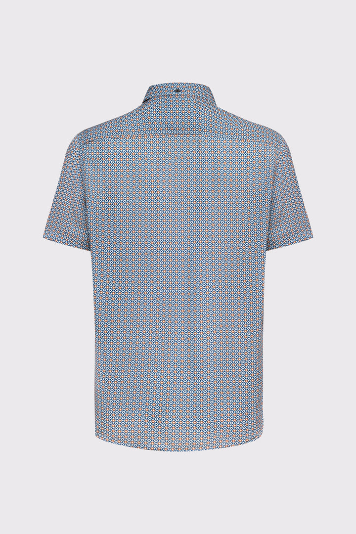 Męska koszula Campione Modern Fit z krótkim rękawem w geometryczny wzór