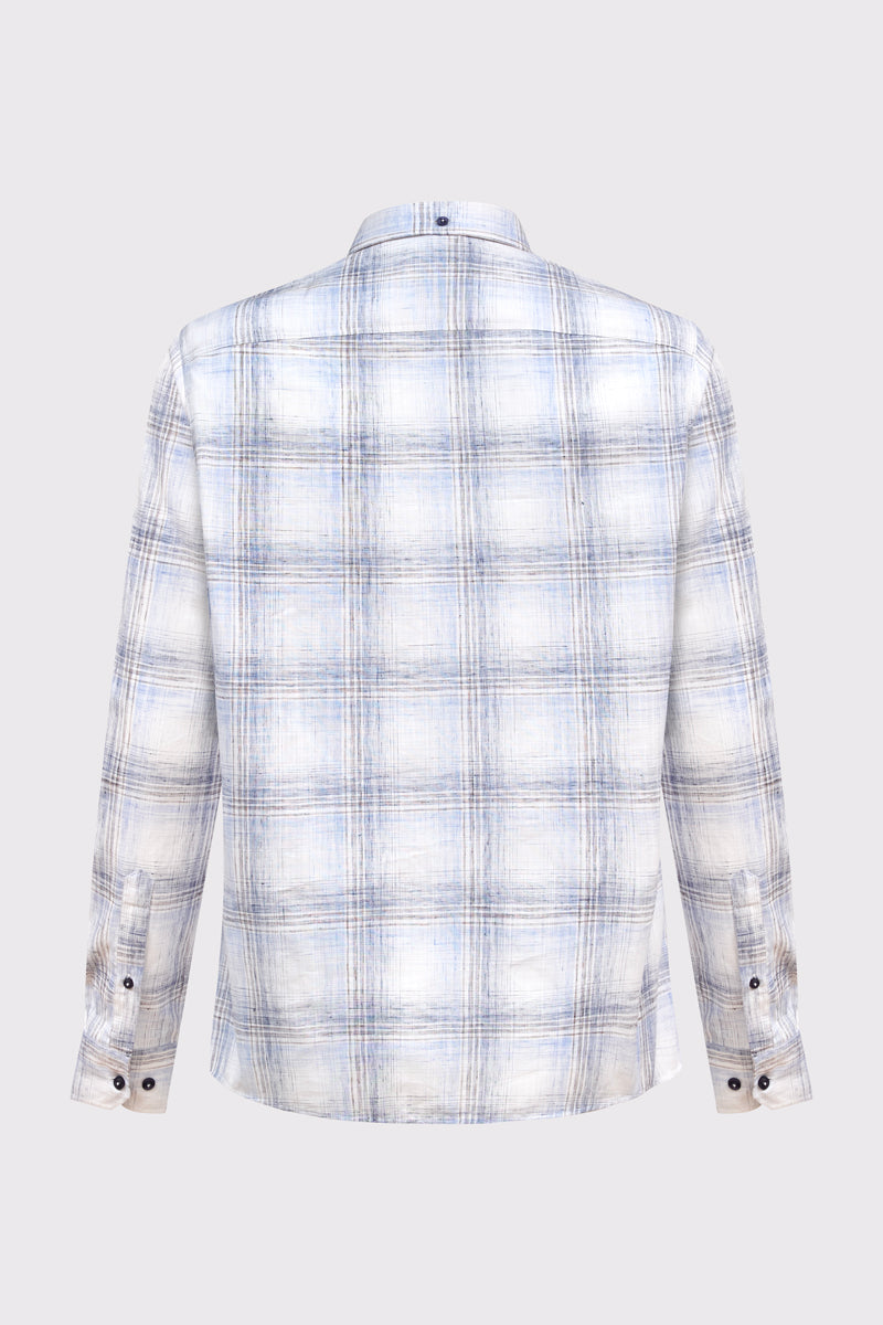 Koszula męska w kratę - BIG SIZE