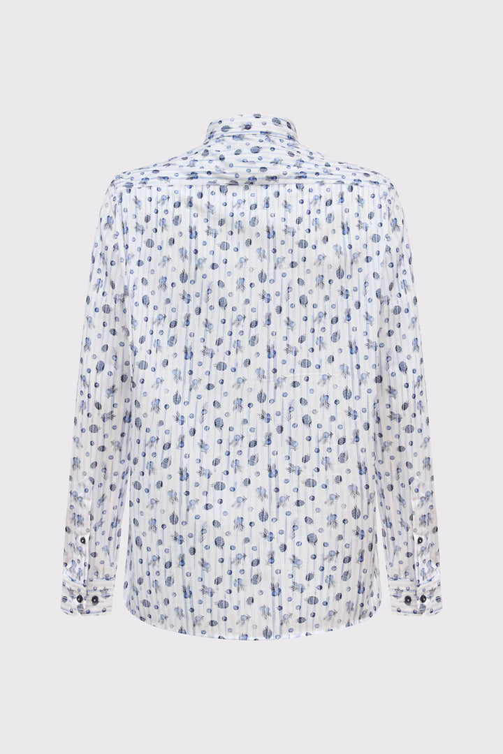 Męska koszula w owocowy print - BIG SIZE