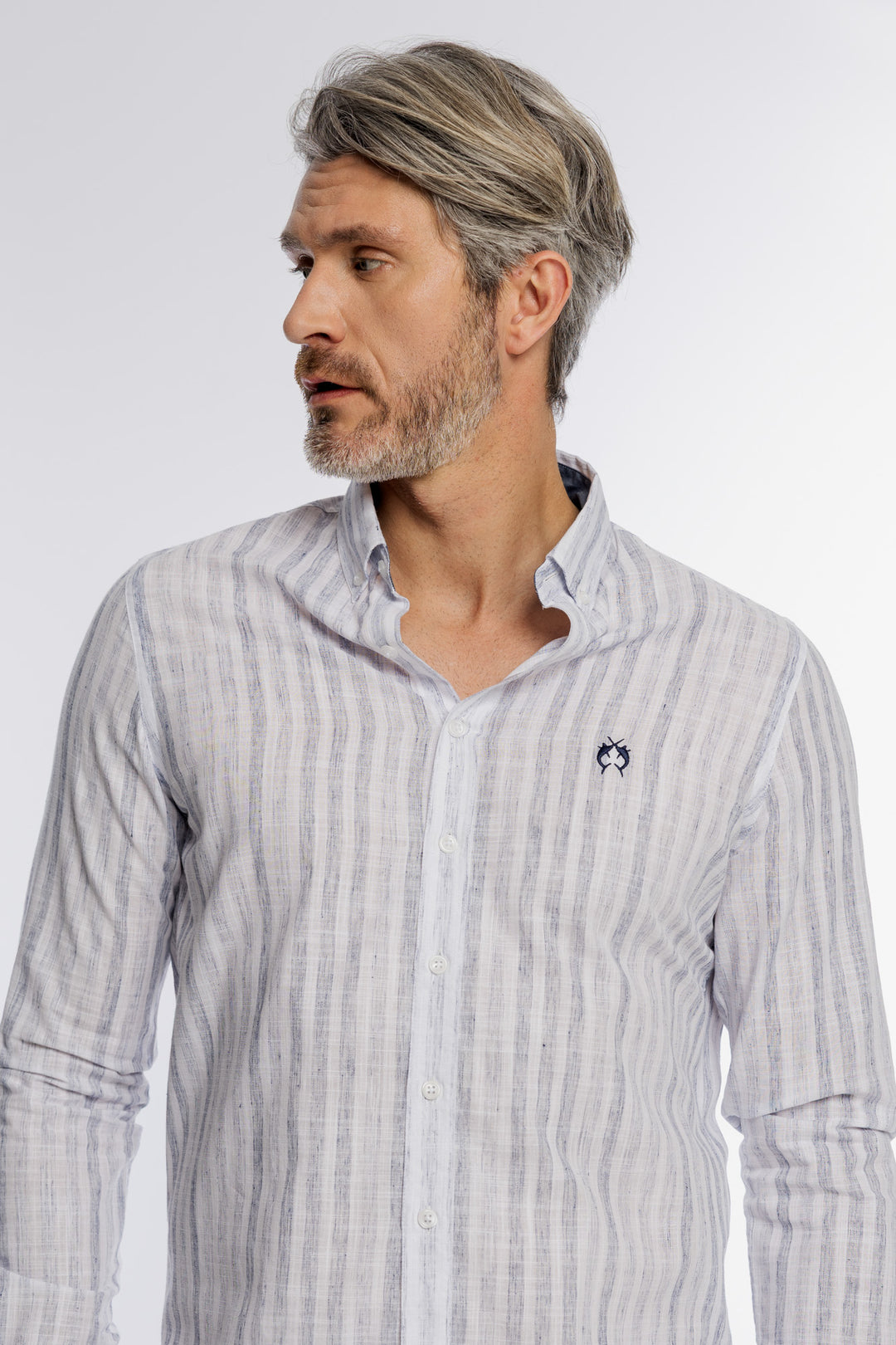 Męska koszula Modern Fit w niebieskie paski