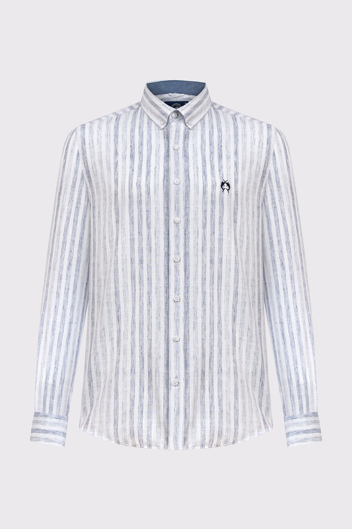 Męska koszula Modern Fit w niebieskie paski