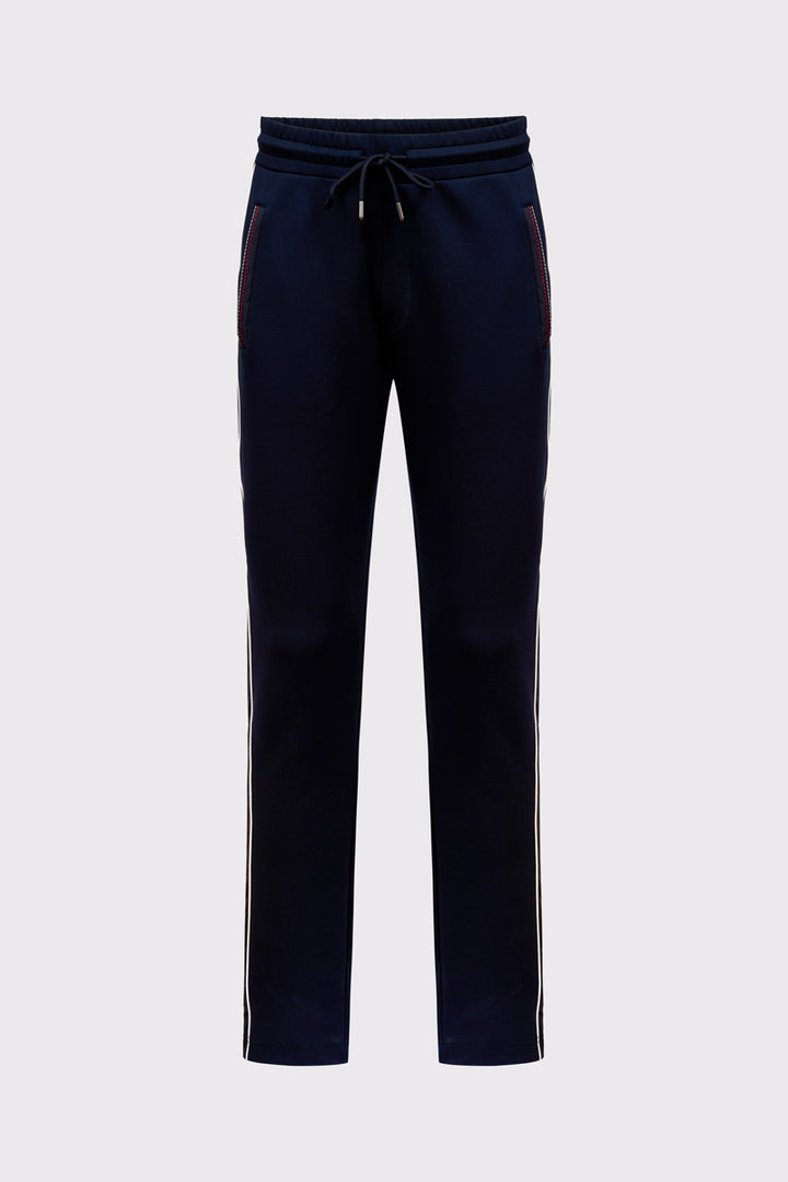 Granatowe męska spodnie dresowe Campione z lampasami