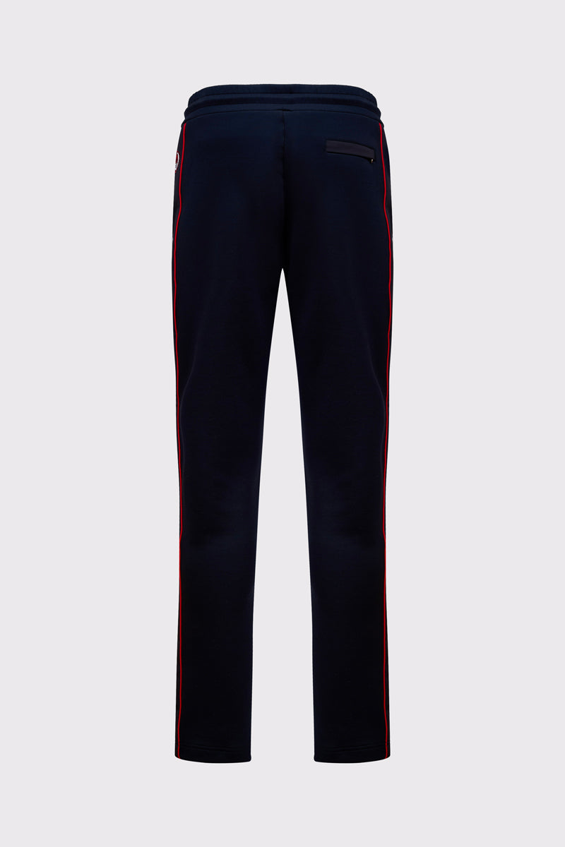 Granatowe męska spodnie dresowe Campione z lampasami