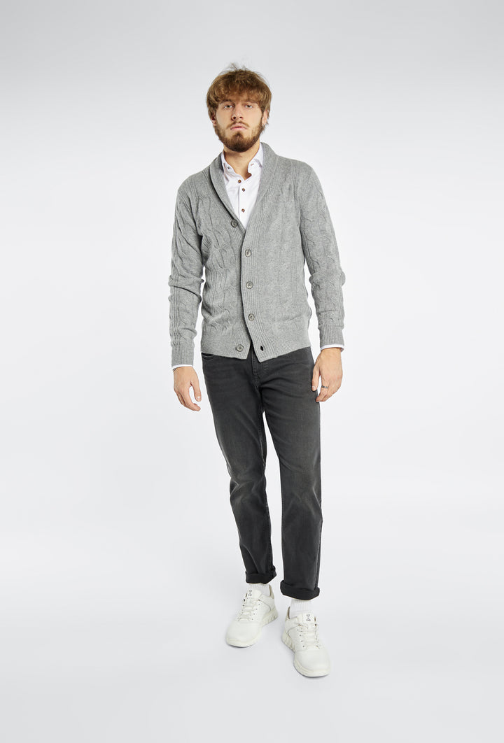 Nowoczesne jeansy męskie Primodi w kroju skinny w kolorze czarnym