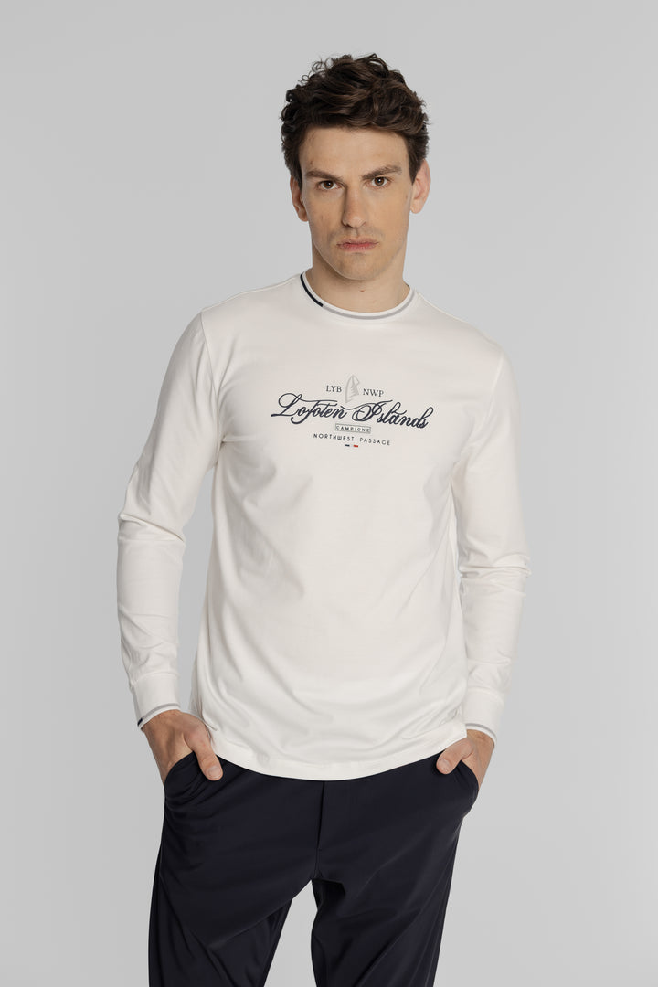 Męski longsleeve z nadrukiem Regular Fit