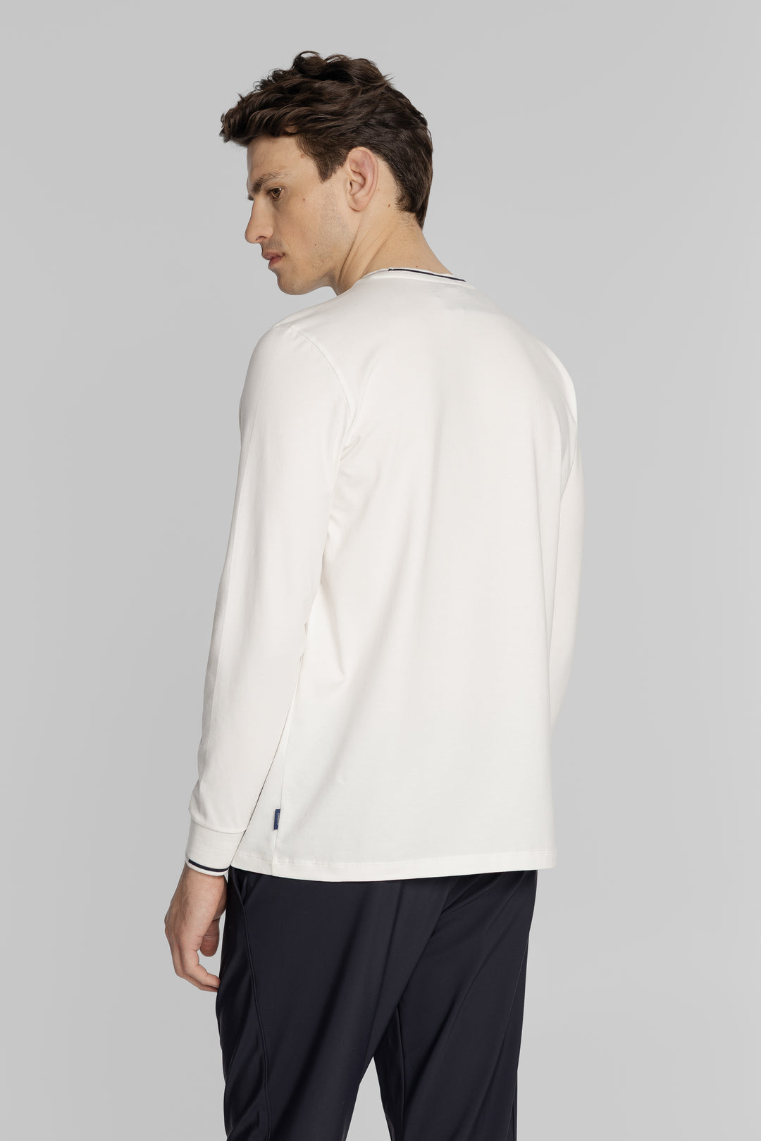 Męski longsleeve z nadrukiem Regular Fit