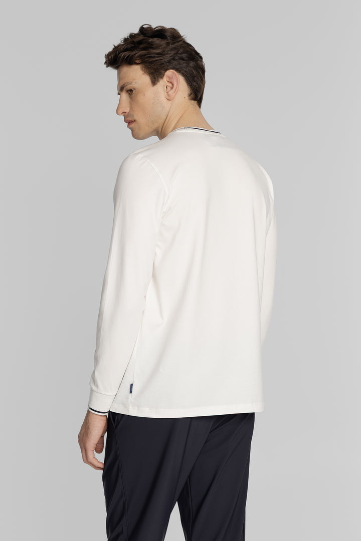 Męski longsleeve z nadrukiem Regular Fit
