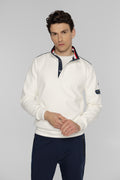 Męska bluza ze stójką i zapięciem polo Regular Fit
