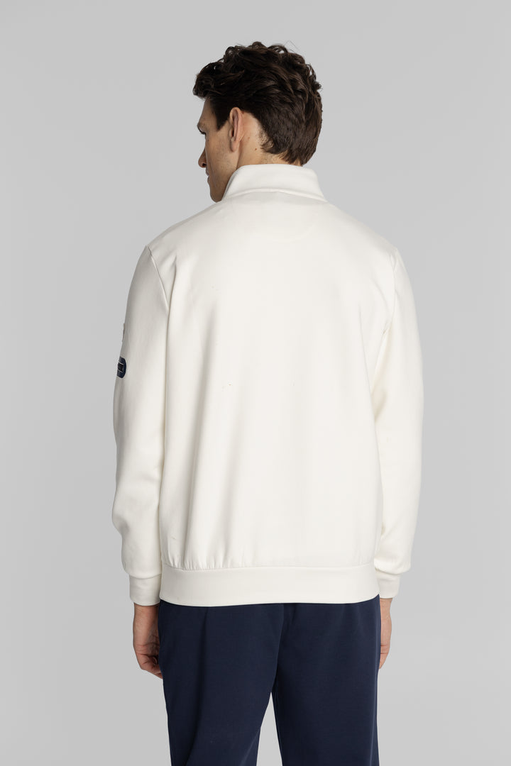 Męska bluza ze stójką i zapięciem polo Regular Fit