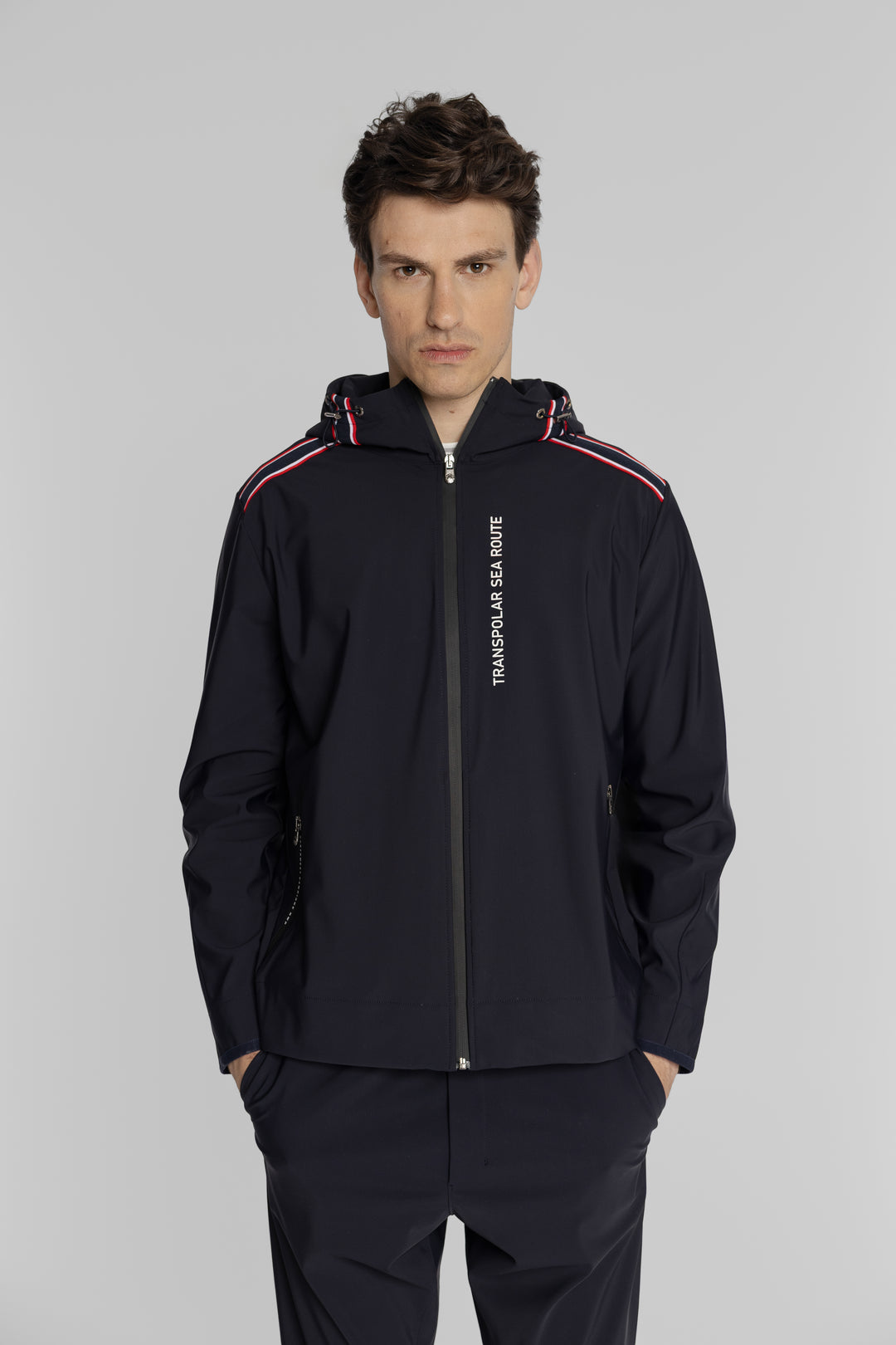 Męska kurtka softshell z kapturem i zamkiem Regular Fit