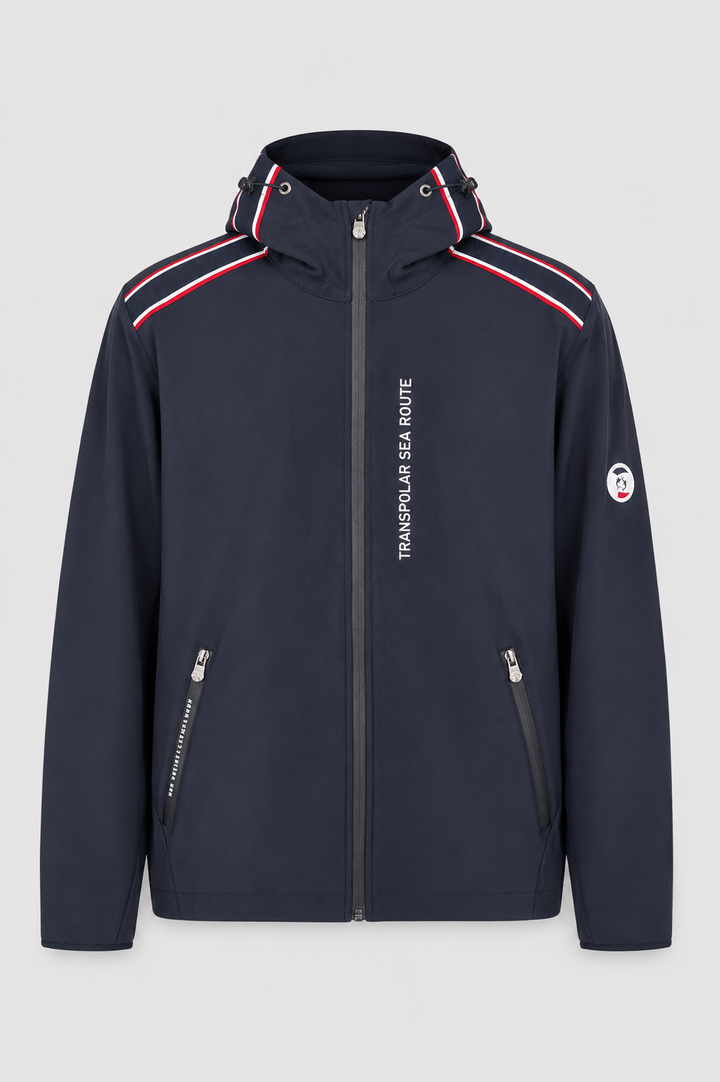 Męska kurtka softshell z kapturem i zamkiem Regular Fit