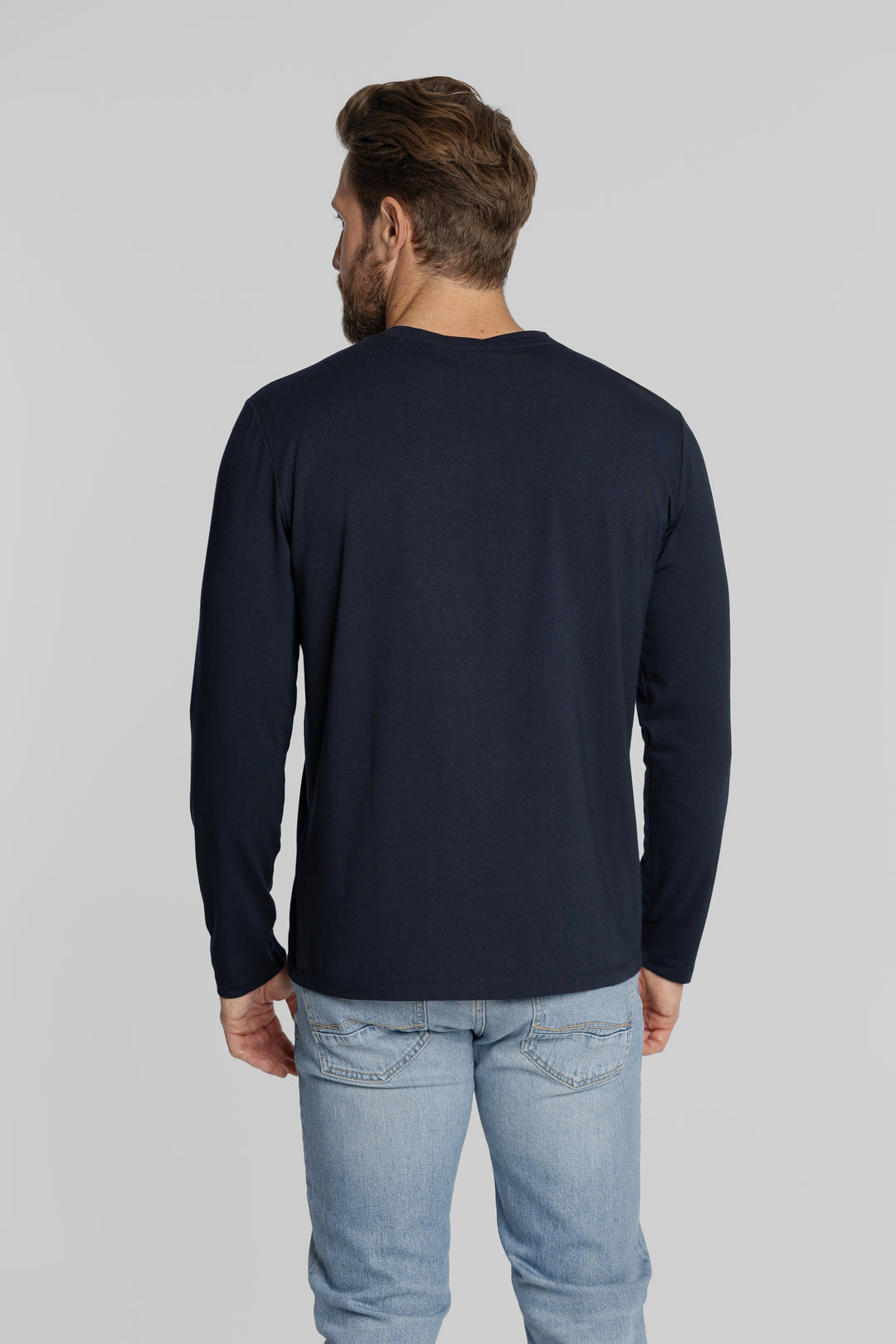 Męski longsleeve z nadrukiem Regular Fit