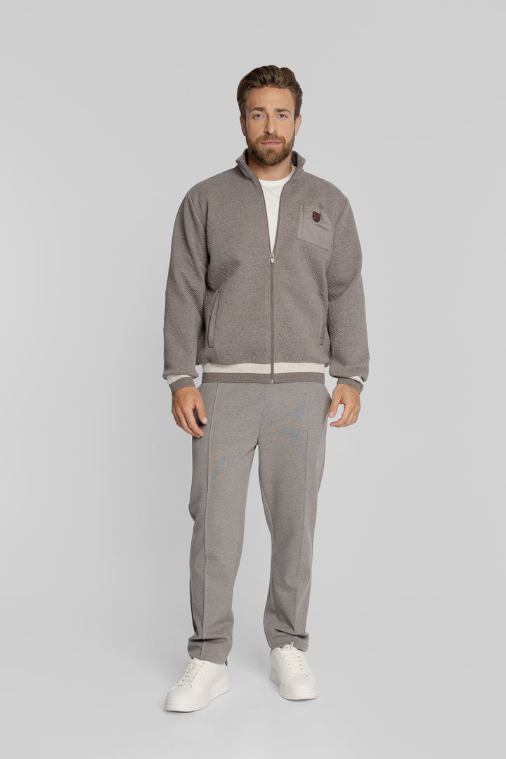 Męska bluza rozpinana ze stójką Regular Fit