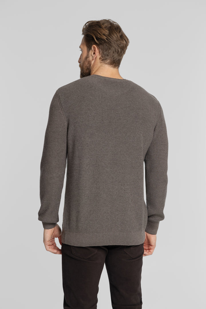 Męski sweter z okrągłym dekoltem Regular Fit