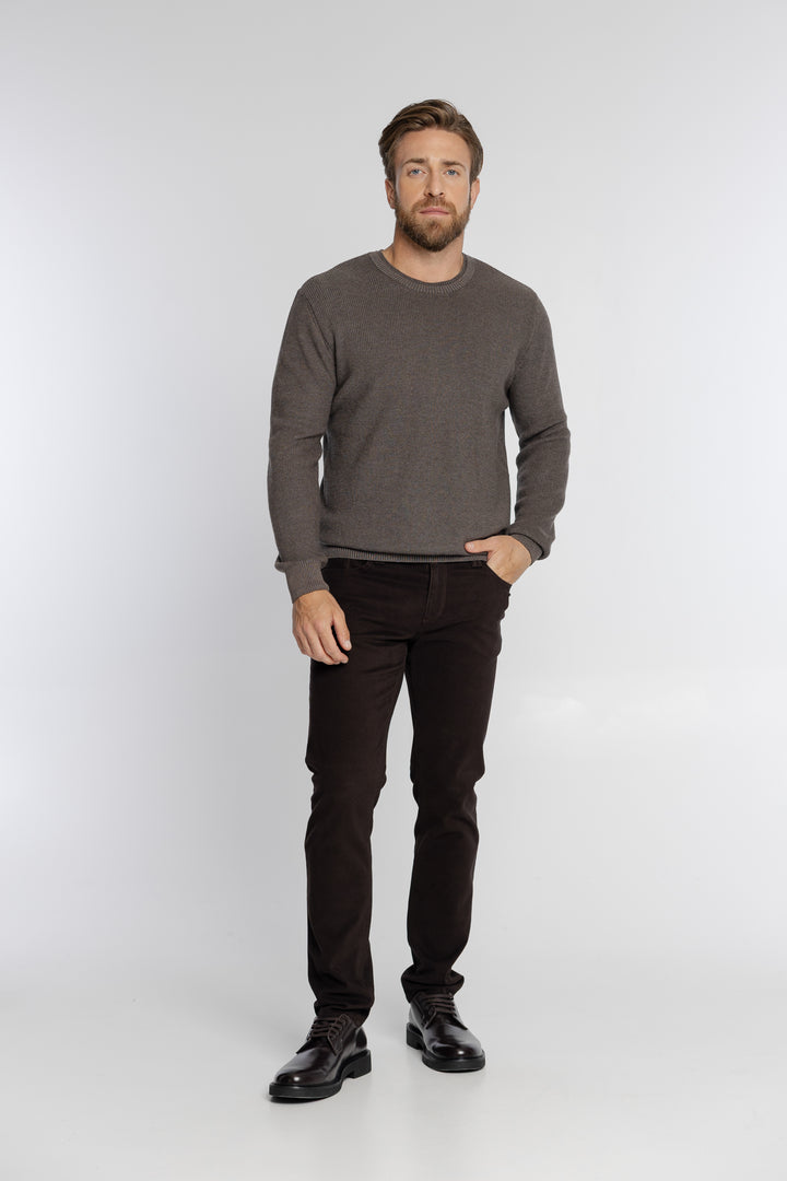 Męski sweter z okrągłym dekoltem Regular Fit